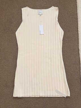 Reformation 100% Cotton Poppy Ribbed Dress